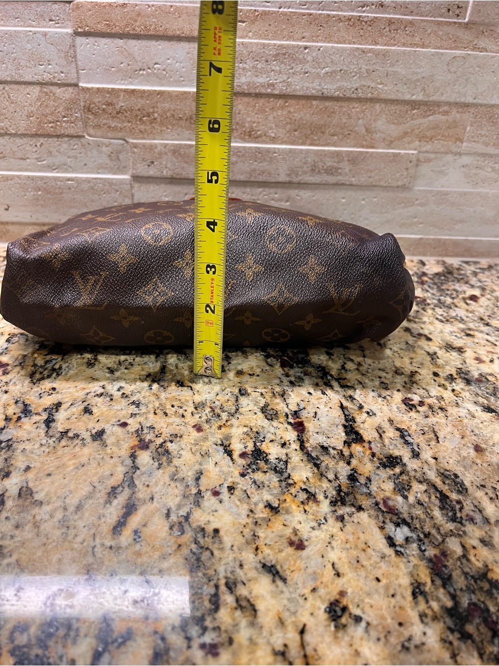 Vintage Louis Vuitton Monogram Cosmetic Pouch PM Makeup Bag France Quiet Luxury - Picture 9 of 16